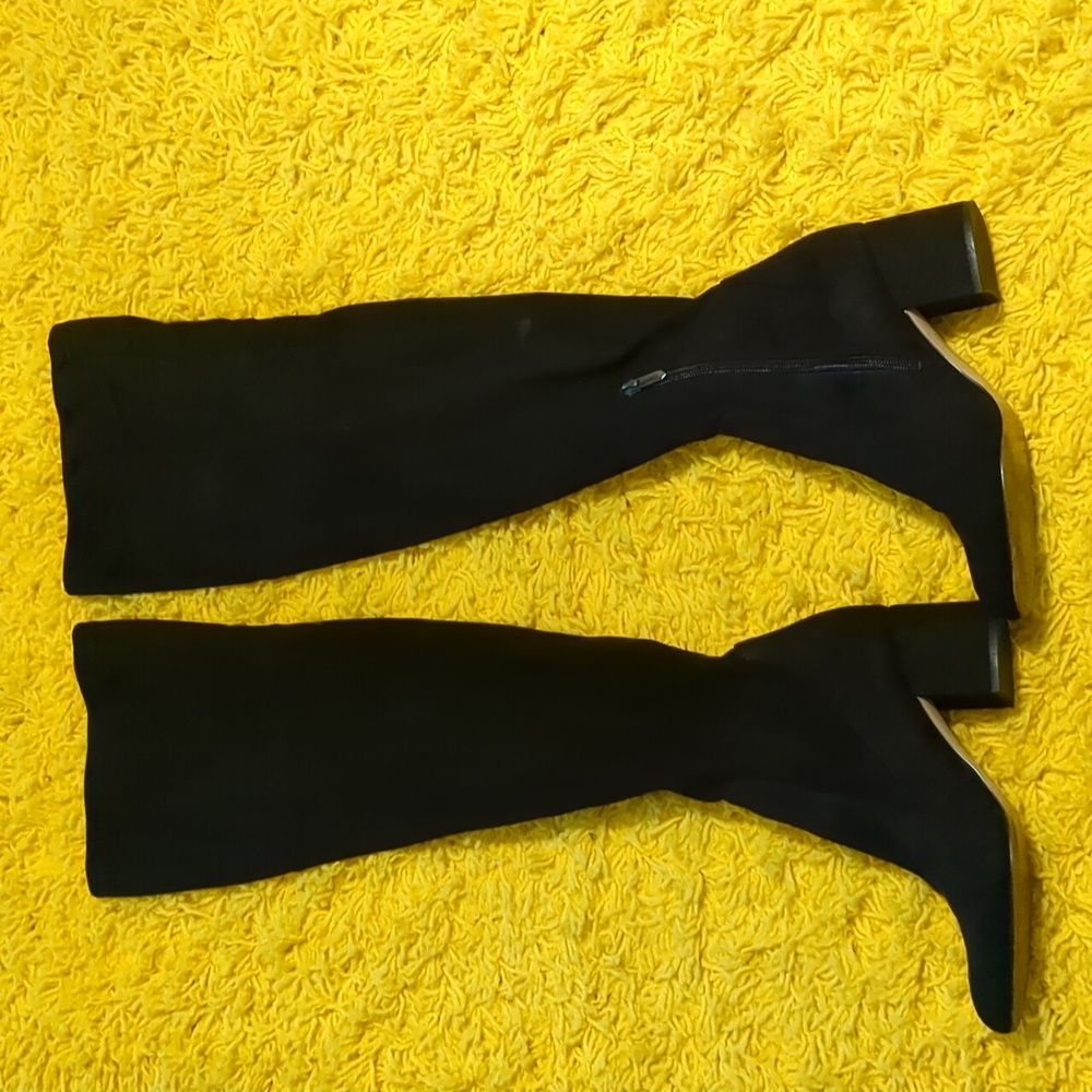 Sam Edelman Black Over the Knee Faux Suede Boots